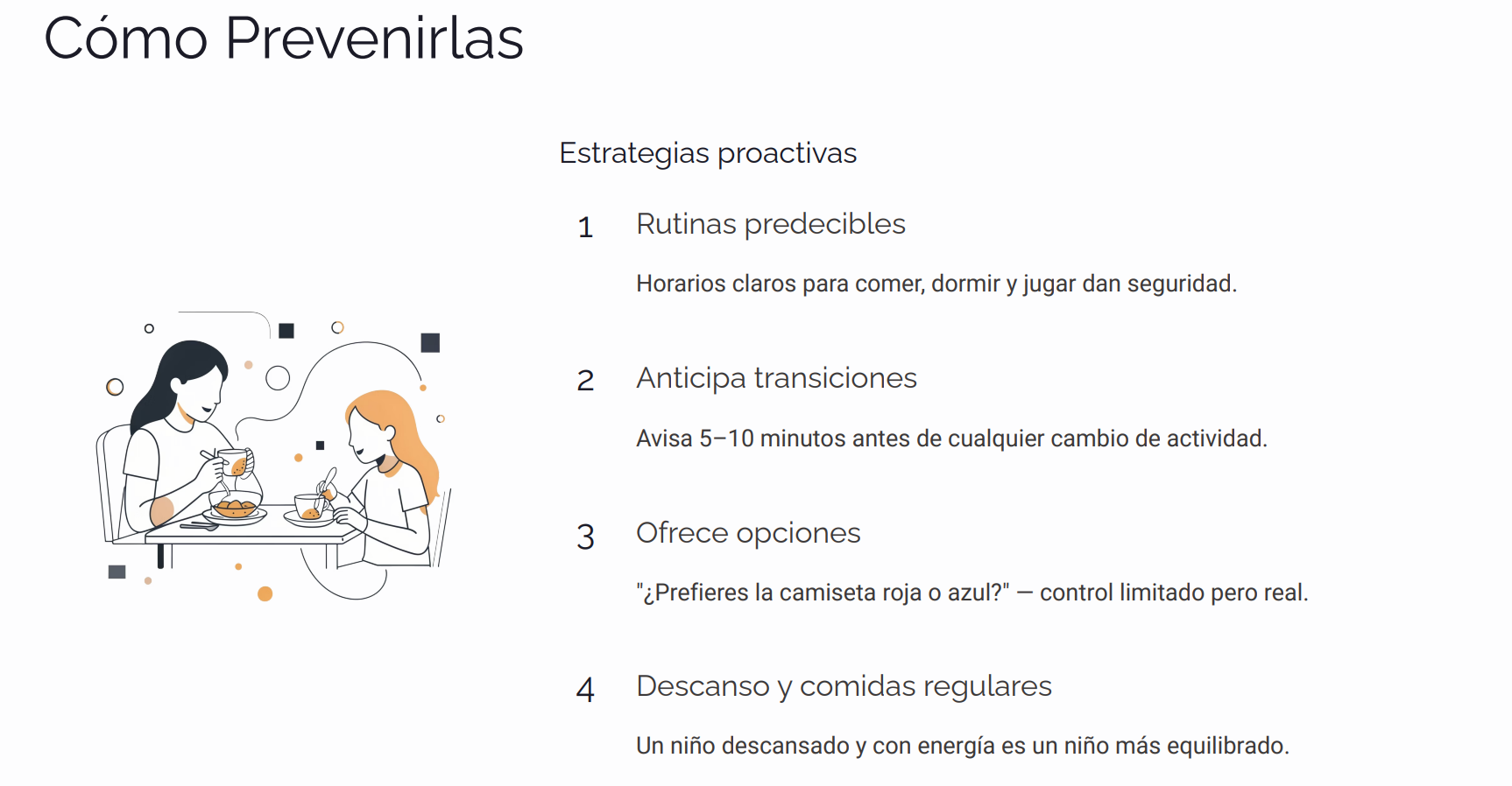 Página del bono Adiós a las Rabietas: Cómo prevenirlas